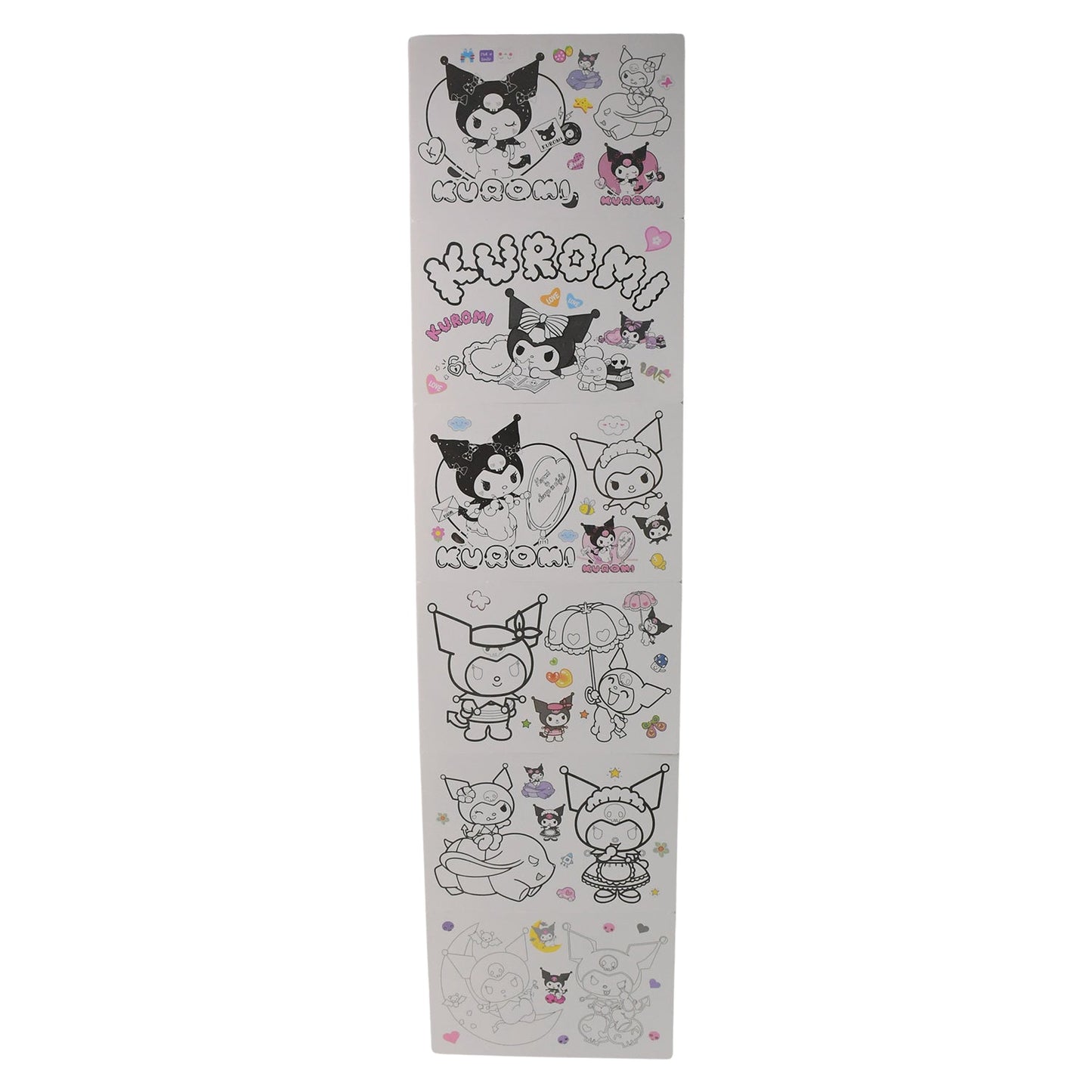 Coloring Book for Kids 6 Sheets with 6 Colorful Markers (1 Set)